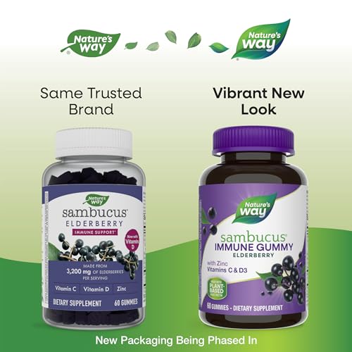 Nature's Way Sambucus Elderberry Immune Gummies, Daily Immune Support Nature's WayBuy Supplements Australia