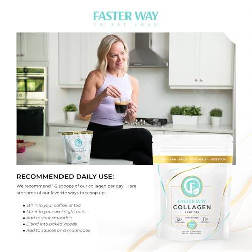 FASTer Way to Fat Loss, Unflavored, 360g Grass-Fed Beef Collagen Peptides for Skin FASTer Way to Fat LossBuy Supplements Australia