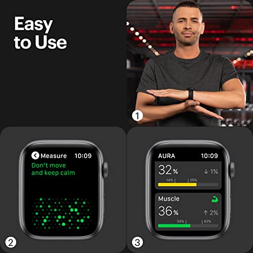AURA Strap 2 Compatible w Apple Watch – for Body Fat, BMI & Weight Loss - Body Composion AURA StrapBuy Supplements Australia