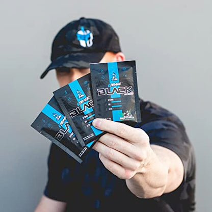 eFlow Nutrition ENRAGE Black Preworkout Sample Packs - Travel Packs - High Stim Energy, Pump, Strength, Endurance, Focus, Nootropic formula - Variety (6 Packs)