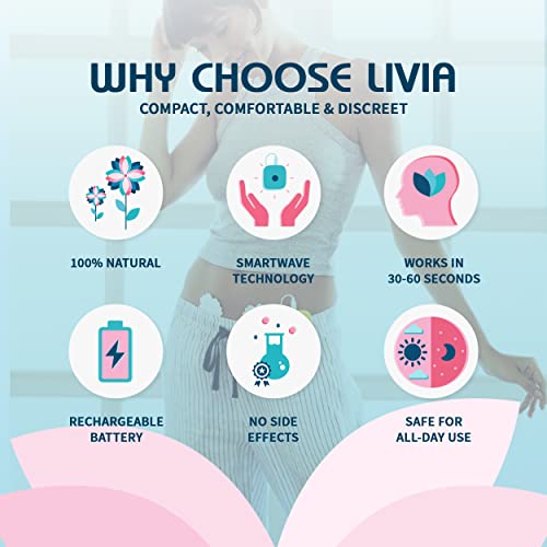 Livia Menstrual Pain Relief Device, Pink - The Off Switch for Period Pain - Portable Unit LiviaBuy Supplements Australia