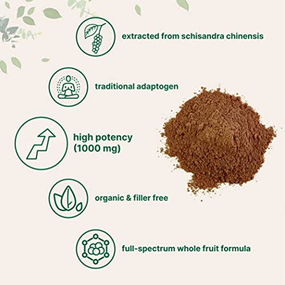 Organic Schisandra Extract Powder, 8 Ounce, Traditional Adaptogen and Filler Micro IngredientsBuy Supplements Australia
