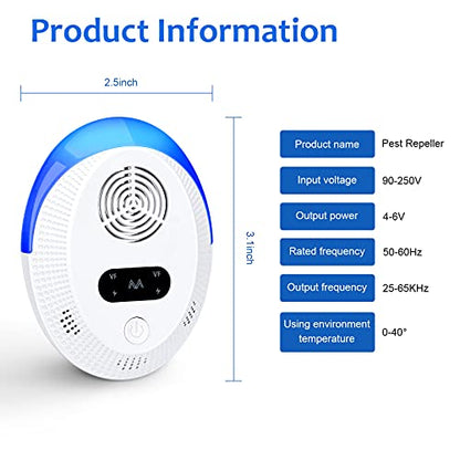 Ultrasonic Pest Repeller 6 Packs, Indoor Pest Control, Ultrasonic Pest Repell BectineBuy Supplements Australia