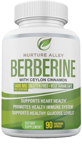 Nurture Alley Berberine Complex - Berberine HCL 1200mg Plus Organic Ceylon Cinnamon NURTURE ALLEYBuy Supplements Australia