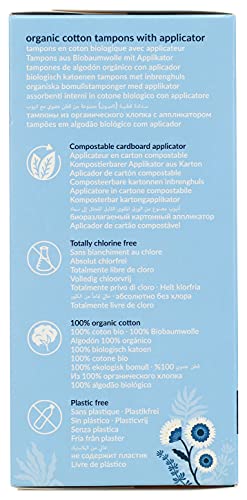 Natracare Organic Cotton Super Tampons with Cardboard Applicator, Plastic Free, Chlorine Free NATRACAREBuy Supplements Australia