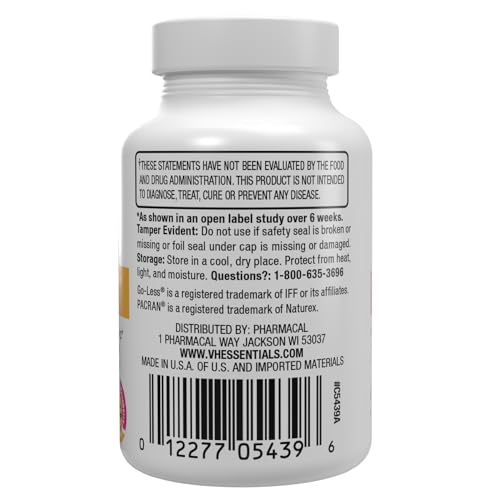 vH essentials Urinary Health & Bladder Control, Cranberry Extract, Prebiotics and Probiotics vH essentialsBuy Supplements Australia