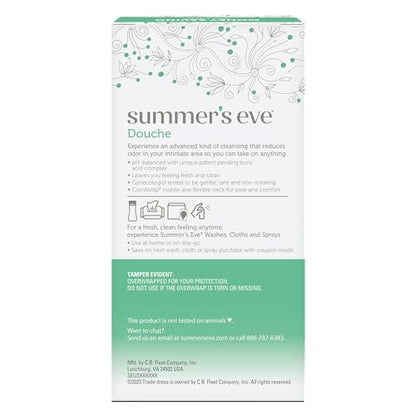 Summer's Eve Feminine Douche, Complete Clean Odor Reduction with Boric Acid Complex, 2 Units Summer's EveBuy Supplements Australia