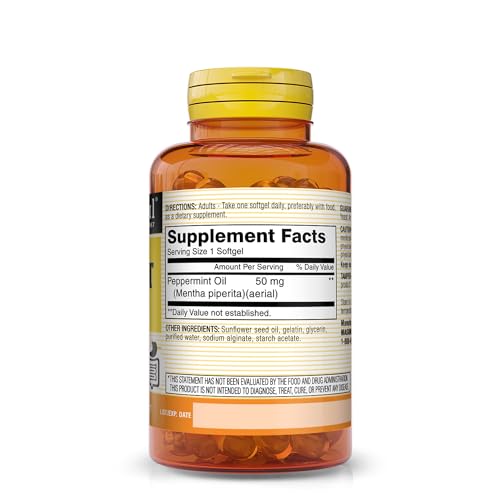 MASON NATURAL Peppermint Oil 50 mg Enteric Coated - Natural Gastrointestinal Comfort MASON NATURALBuy Supplements Australia