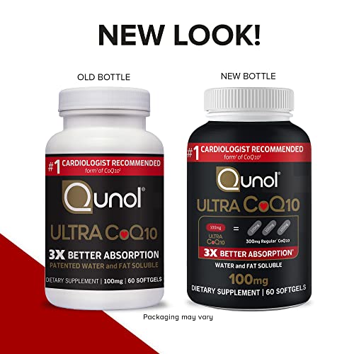 Qunol Ultra CoQ10 100mg Softgels- 3x Better Absorption Coenzyme Q10 Supplements QunolBuy Supplements Australia