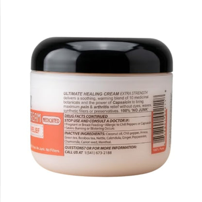Naturulz Ultimate Healing (Medicated) Cream OTC 4 Ounce - Pain & Arthritis Topical for Sore Lower Back, Neck, Shoulders, and Muscles. All-Natural Formula with Medication Strength Capsaicin. NaturulzBuy Supplements Australia