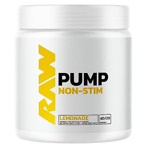 RAW Pump Stim Free Pre Workout | Non-Stimulant Pre Workout Supplement Powder Nitric 