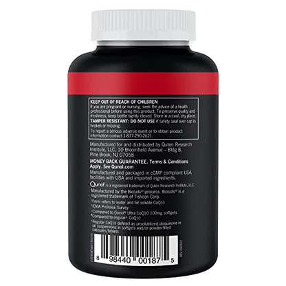 Qunol CoQ10 200mg Softgels, Ultra CoQ10 - Ultra High Absorption Coenzyme Q10 Supplem QunolBuy Supplements Australia