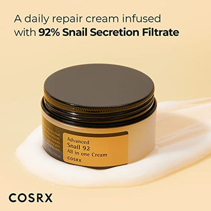 COSRX Snail Mucin 92% Moisturizer 3.52oz/ 100g, Daily Repair Face Gel COSRXBuy Supplements Australia