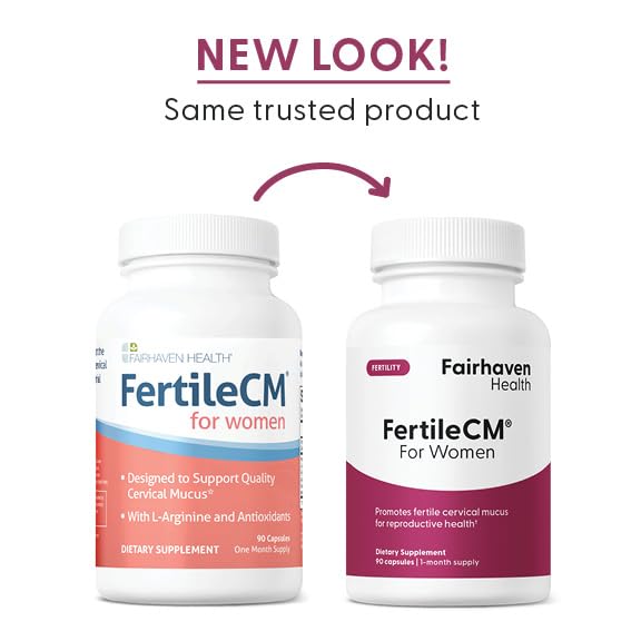 Fairhaven Health FertileCM Fertility Supplement for Women, Capsules - Fertile Cervical Mucus, Ovulation Cycle, Includes L-Arginine, N-Acetyl-Cysteine, Grape Seed Extract and Vitamin C - 90 Capsules Fairhaven HealthBuy Supplements Australia