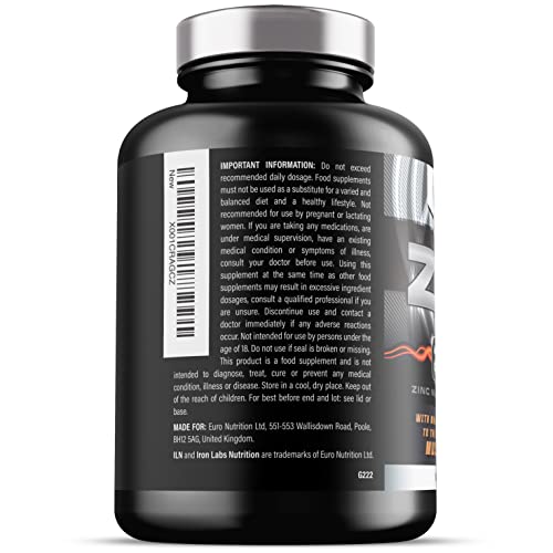 ZM6 - High Strength Zinc Magnesium Supplement - Zinc & Magnesium for Muscle Function Iron Labs NutritionBuy Supplements Australia