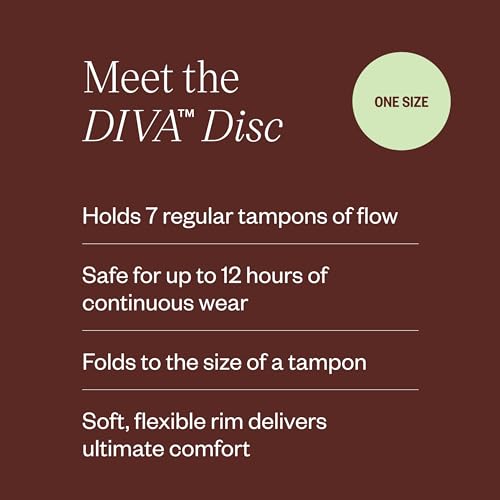 Diva Disc - Comfortable, Reusable Menstrual Disc with Leakproof Shield - Period Disc for Up to 12 Hours DivaCupBuy Supplements Australia