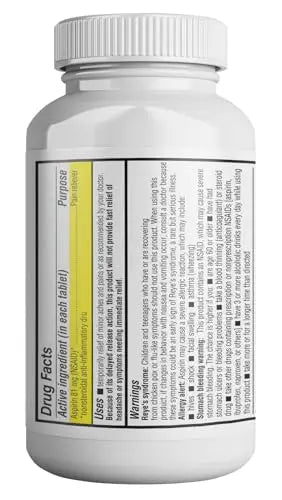 Health Pharma Aspirin 81 mg (1000 Enteric Coated Tablets) | Adult Low Dose Strength Pain Reliever (NSAID) | Safe Pain Relief for Minor Aches and Pain | Value Pack Generic Health PharmaBuy Supplements Australia