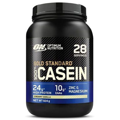Optimum Nutrition Gold Standard 100% Casein Slow Digesting Protein Powder with Zinc