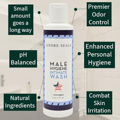 Andre Seals Intimate Wash for Men, Lucky Nights Scent – Refreshing Genital Care & Odor Control Andre SealsBuy Supplements Australia