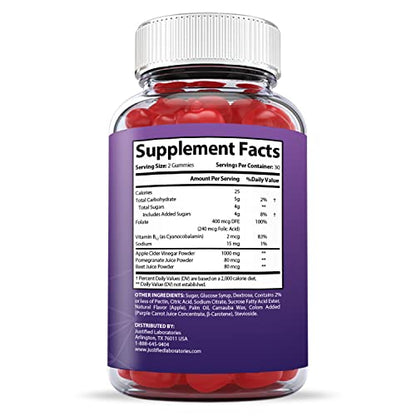 Justified Laboratories Royal Keto ACV Gummies 1000MG with Pomegranate Juice Beet Root Justified LaboratoriesBuy Supplements Australia