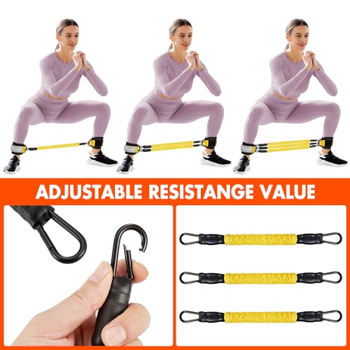 Ankle Resistance Bands with Cuffs, Ankle Bands for Working Out, Glutes Workout Equipment WOQQWBuy Supplements Australia