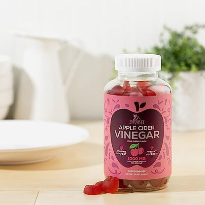 Vegan Apple Cider Vinegar Gummies | Max Strength 1000mg | Gelatin-Free, Vegan, Non-GMO Nature's NutritionBuy Supplements Australia
