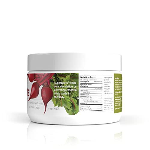 HumanN SuperBeets - Beet Root Powder - Nitric Oxide Boost for Blood Pressure, Circulation & Heart Health Support - Non-GMO Superfood Supplement - Natural Black Cherry Flavor, 30 Servings humanNBuy Supplements Australia
