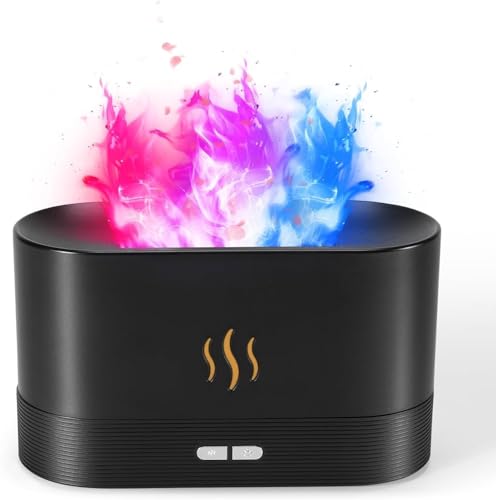 Flame Aroma Diffuser Humidifier 180ml, Oil Essential 2 Modes Brightness Aroma Humidifier GenericBuy Supplements Australia