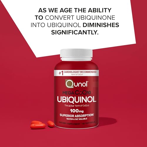 Qunol Ubiquinol CoQ10 100mg Softgels, Qunol Mega Ubiquinol 100mg - Superior Absorpti QunolBuy Supplements Australia