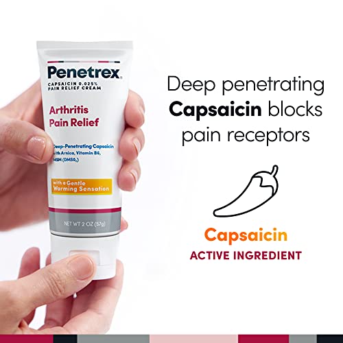 Penetrex Arthritis Warming Pain Relief Cream - Deep Penetrating Capsaicin with Arnica, Vitamin B6 & MSM(DMSO2) - Apply to Hands, Wrists, Feet, Knees, Elbows and Other Affected Areas, 2 oz PenetrexBuy Supplements Australia