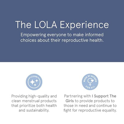 LOLA Organic Cotton Tampons, 8 Count - Tampons Regular, Period Feminine Hygiene Products LOLABuy Supplements Australia