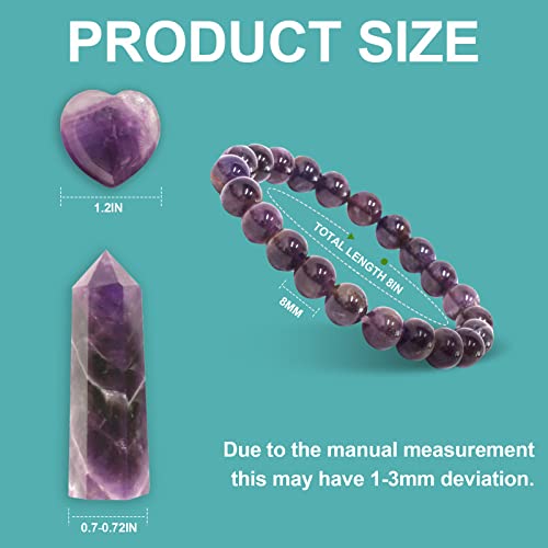 Goplemo Crystals and Healing Stones Gift Set, Amethyst Healing Crystals Set for Reiki Meditation GoplemoBuy Supplements Australia