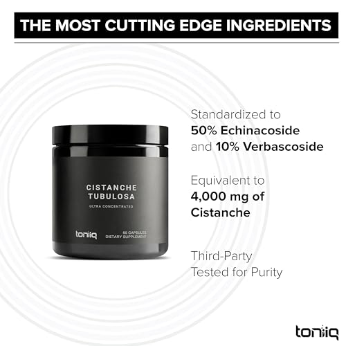 Toniiq Cistanche Tubulosa - (4000mg) Pure Cistanche Supplement for Men - 10x Highly ToniiqBuy Supplements Australia
