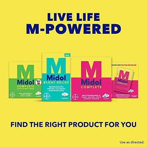 Midol Bloat Relief Caplets 60ct: Midol Bloat Relief Caplets with Pamabrom, Relieve Bloating MidolBuy Supplements Australia