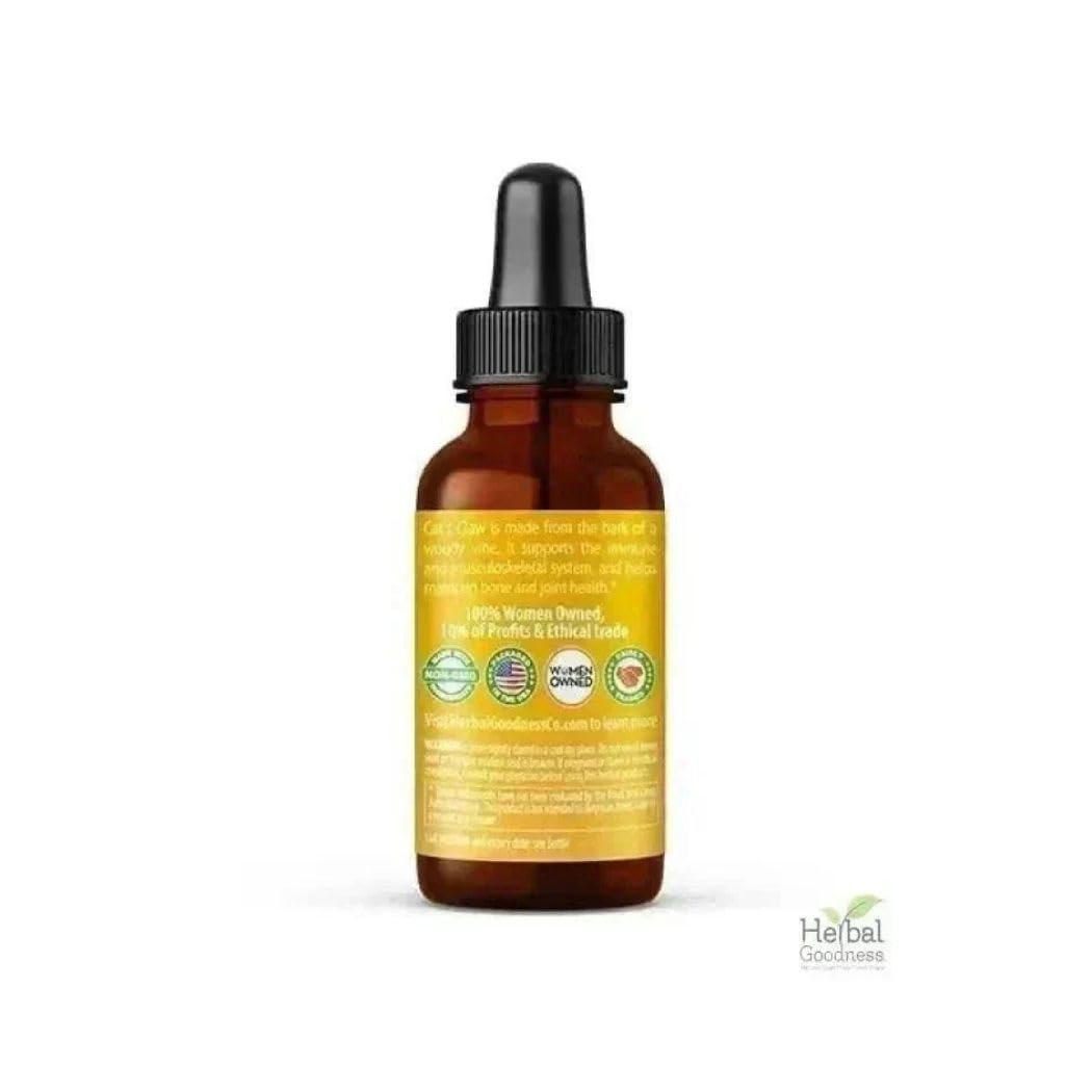 Cat's Claw Extract Joint Support - Herbal Supplement for Joint and Muscle Function, Immunity, Heart Support - Gluten Free - Superior Absorption - Organic Liquid 1oz - Herbal Goodness (1 bttl) Herbal GoodnessBuy Supplements Australia
