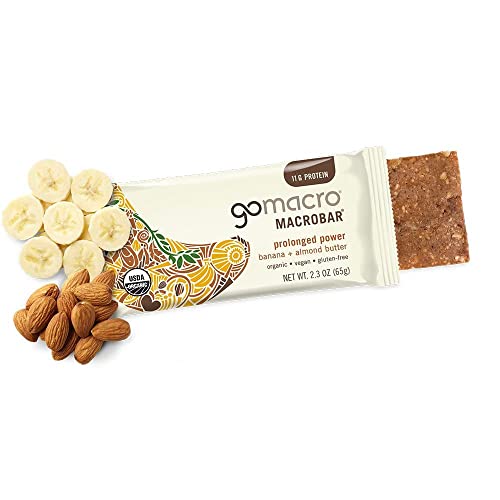 GoMacro MacroBar Organic Vegan Protein Bars - Banana + Almond Butter, (2.3 Ounce Bars GoMacroBuy Supplements Australia