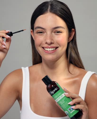 Cliganic USDA Organic Castor Oil, 100% Pure (16oz with Eyelash Kit) - For Eyelashes, Eyebrows, Hair & Skin CliganicBuy Supplements Australia