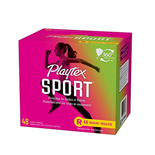 Playtex Sport Tampons, Regular Absorbency, Fragrance-Free - 48ct (Packaging May Vary) PLAYTEXBuy Supplements Australia