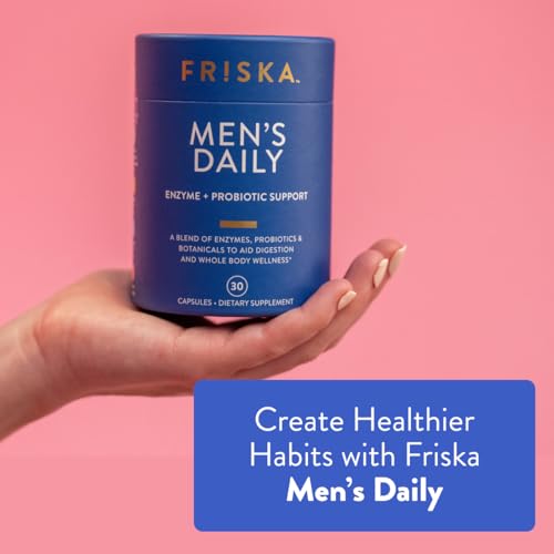 FRISKA Men’s Daily Digestive Enzyme and Probiotics Supplement, Natural Support FR!SKABuy Supplements Australia