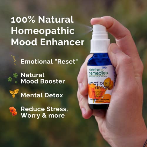 Siddha Remedies Emotional Detox Homeopathic Oral Spray for Melancholy, Irritability SiddhaBuy Supplements Australia