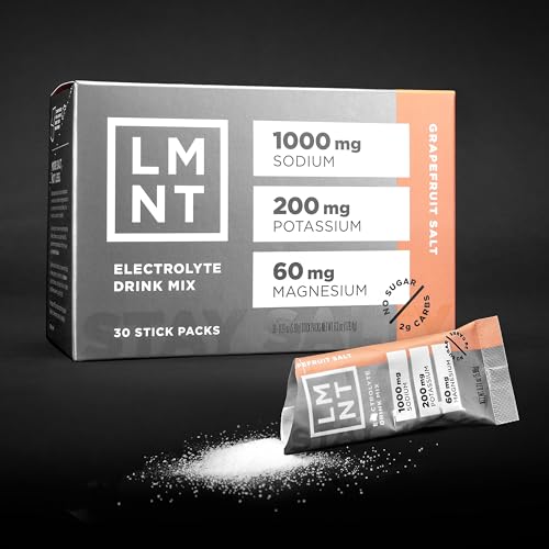 LMNT Zero-Sugar Electrolytes - Grapefruit Salt - Hydration Powder Packets | No Dodgy Drink LMNTBuy Supplements Australia