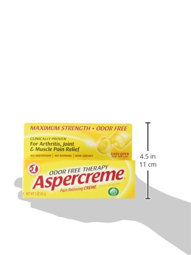 Aspercreme Maximum Strength Pain Relief Cream with Aloe 3 oz. (Pack of 4) for Arthritis Joint & Muscle Pain AspercremeBuy Supplements Australia