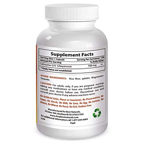Best Naturals COQ10 100 mg 120 Capsules Best NaturalsBuy Supplements Australia