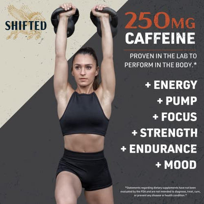 SHIFTED Premium Pre Workout Powder, Energy & Focus Supplement with Creatine Monohydrate SHIFTEDBuy Supplements Australia