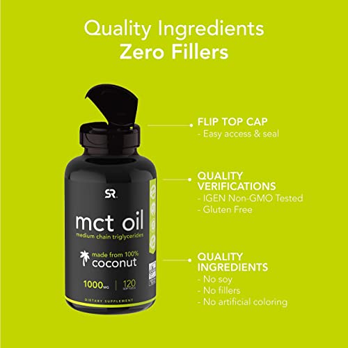 Sports Research Keto MCT Oil Capsules derived from Coconut Oil | Keto Fuel for The Brain Sports ResearchBuy Supplements Australia