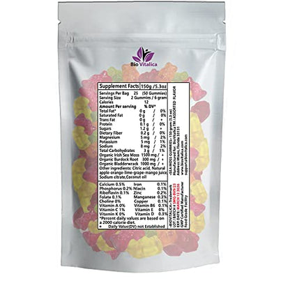 Sea Moss Gummies - Irish sea Moss raw Organic, Bladderwrack, Burdock Root BIO VITALICABuy Supplements Australia