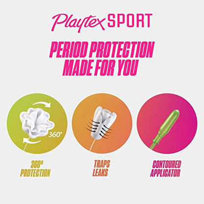 Playtex Sport Tampons, Multipack (24ct Regular/24ct Super Absorbency) PLAYTEXBuy Supplements Australia