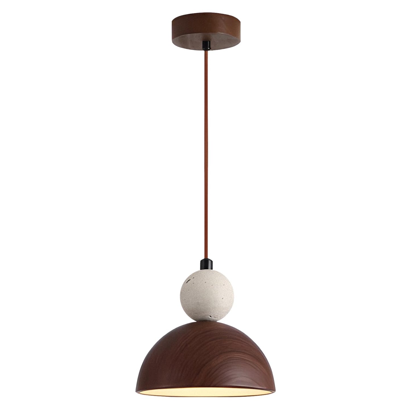 BOKT Wabi Sabi Pendant Light Nordic LED Ceiling Hanging Light Modern Natural Stone Pendant Light Adjustable Dimmable Walnut Mini Chandelier for Dining Room Living Room BOKTBuy Supplements Australia
