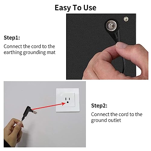 EOHELGRO Grounding Mat Kit, Grounding Mats with 15 Foot Cord, Foot Pad/Computer Mouse Mat EOHELGROBuy Supplements Australia