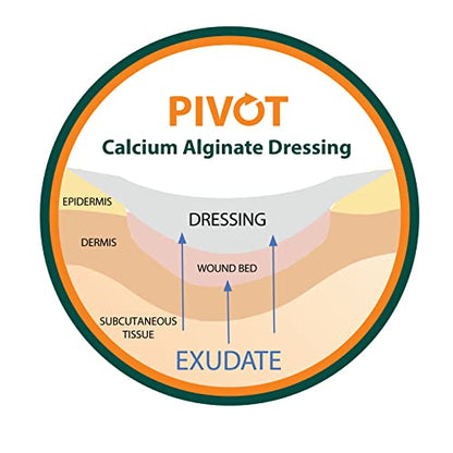 Pivot Calcium Alginate Wound Dressing – All-Natural First Aid | 4x5 Dressin LMP LINKS MEDICAL PRODUCTS INC.Buy Supplements Australia